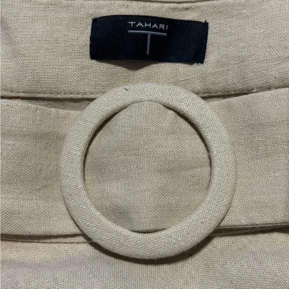 Elegant Cream A-Line Skirt Tahari - Picture 3 of 3